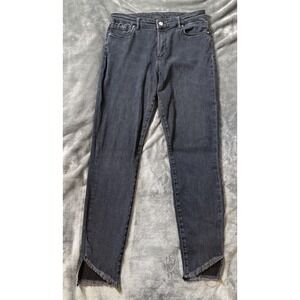 AllSaints Miller‎ Jeans Womens 30 Charcoal Gray Skinny Stretch Raw Step Hem